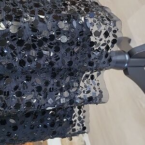 ISDA&CO Elegant Black Sequin Pencil Skirt Sooo Melania Trump !